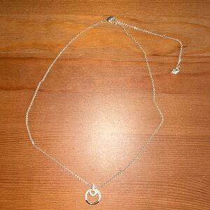 Swarovski crystal circle motif adjustable necklace